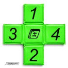 Крос-мат для стрибків EasyFit спортивний складаний (зелений)