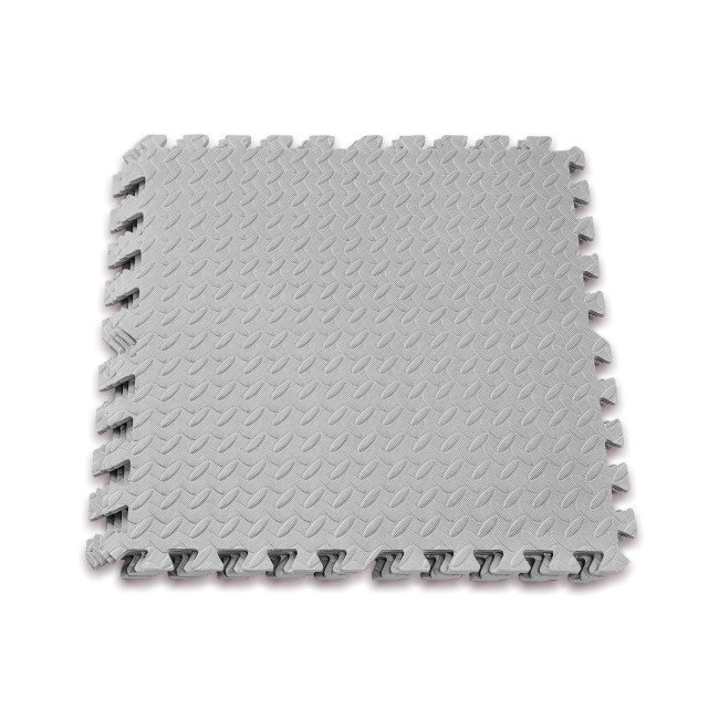 Татамі мат EasyFit SwallowTail 4 шт (60х60х1 см) пазл хвіст ластівки сірий