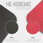 Килимок для йоги та фітнесу EasyFit TPE+TC 6мм двошаровий чорний-червоний