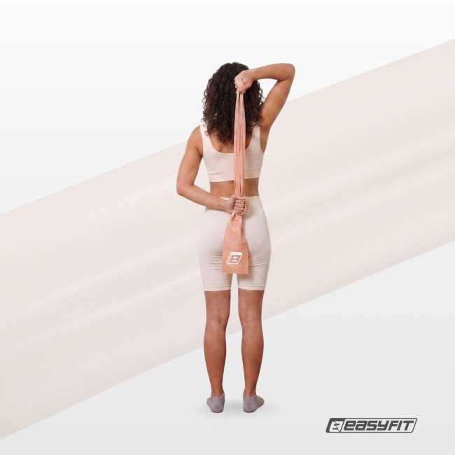 Стрічка для пілатесу EasyFit EPP 0.5 мм персикова