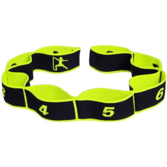 Еспандер стрічка EasyFit з петлями для тренувань жовтий (EASY)