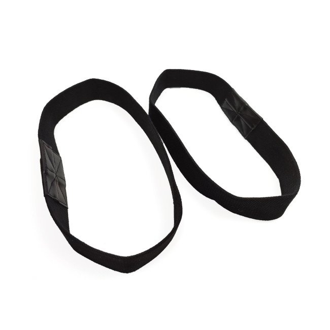 Лямки атлетичні EasyFit для турніка та поперечини чорні 