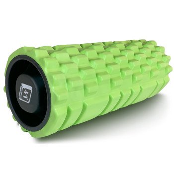 Масажний ролик EasyFit Grid Roller 33 см v.1.1 міцний масажер (салатовий)