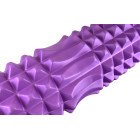 Масажний ролик EasyFit Solid Grid Roller 45 см v.2.2s фіолетовий