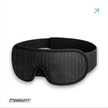 Маска для сну 3D EasyFit Dream з ефектом пам’яті (чорна)