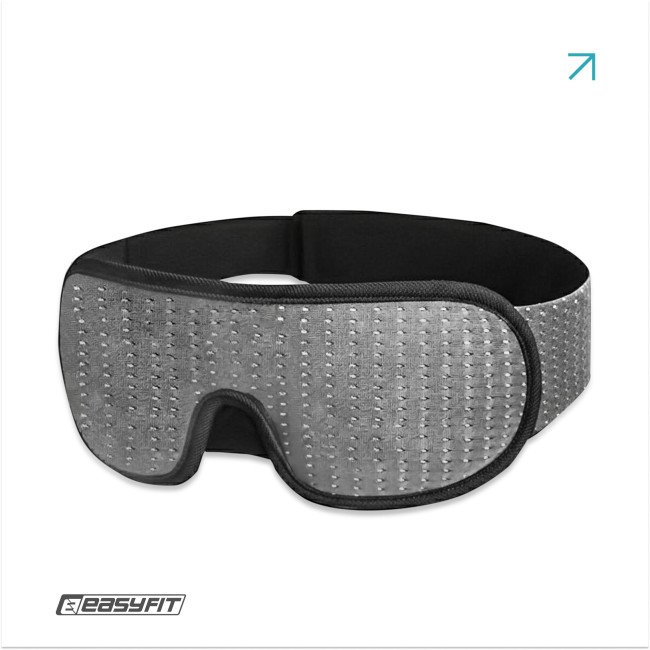 Маска для сну 3D EasyFit Dream з ефектом пам’яті (сіра)