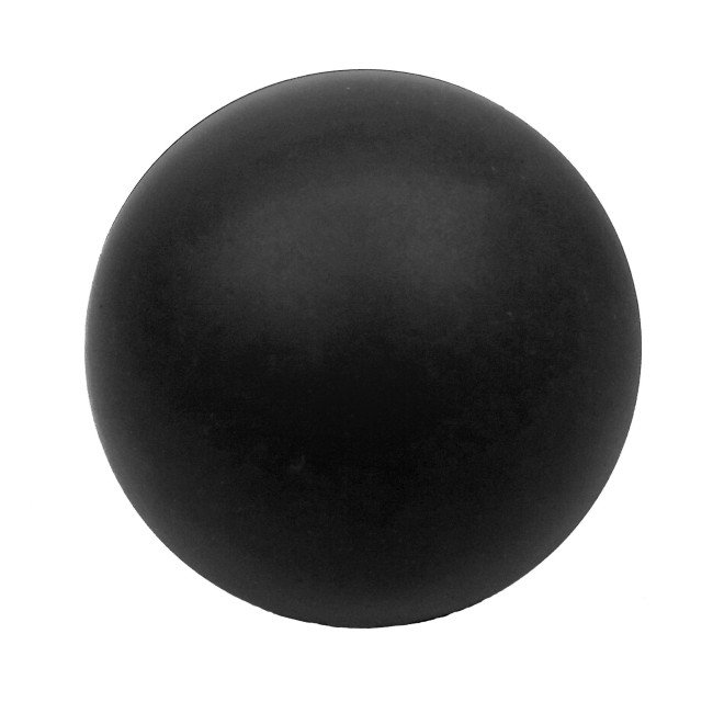 Масажний м'ячик EasyFit каучук 6.5 см чорний