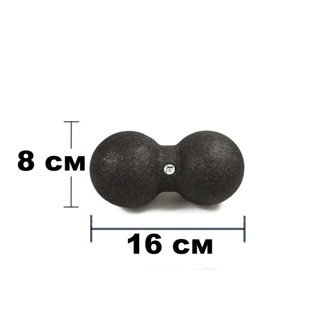 Масажний м'ячик подвійний EasyFit EPP DuoBall 16x8 см