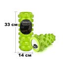 Масажний ролик EasyFit Grid Roller PRO 33 см Салатовий