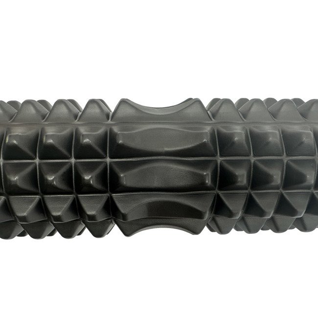 Масажний ролик EasyFit Grid Roller 45 см v.2.2 Чорний