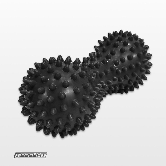 Масажний м'ячик EasyFit Goober з шипами чорний
