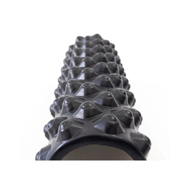 Масажний ролик EasyFit Grid Roller Extreme 45 см Чорний