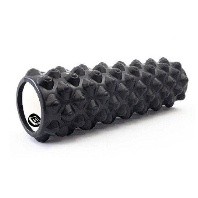 Масажний ролик EasyFit Grid Roller Extreme 45 см Чорний