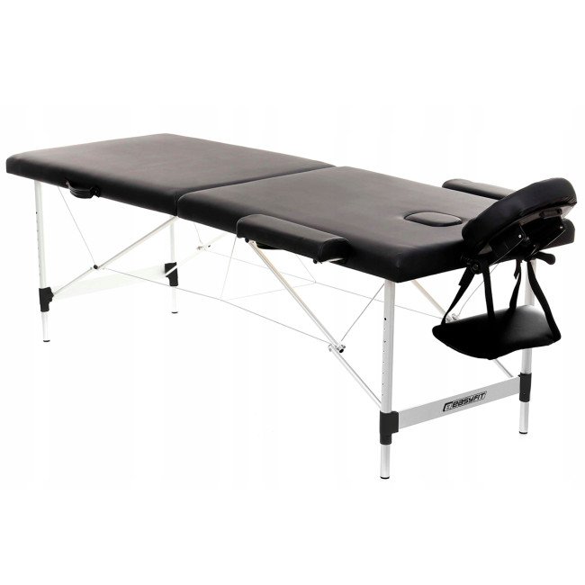 Масажний стіл EasyFit ZenRest-2 кушетка складна Чорна з чохлом