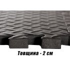 Татамі мат EasyFit SwallowTail-2 4 шт (60х60х2 см) пазл ластівчин хвіст з бортиком