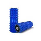 Масажний ролик EasyFit Grid Roller 33 см v.1.2 із заглушками з обох сторін (синій)