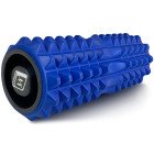 Масажний ролик EasyFit Grid Roller 33 см v.1.2 із заглушками з обох сторін (синій)