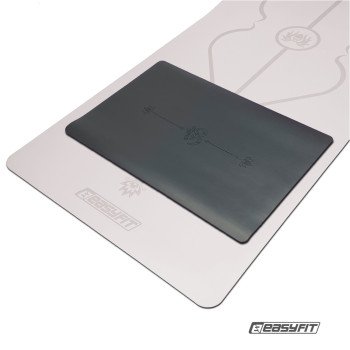 Міні-мат для йоги EasyFit Yoga Pad каучук 3,5 мм Чорний