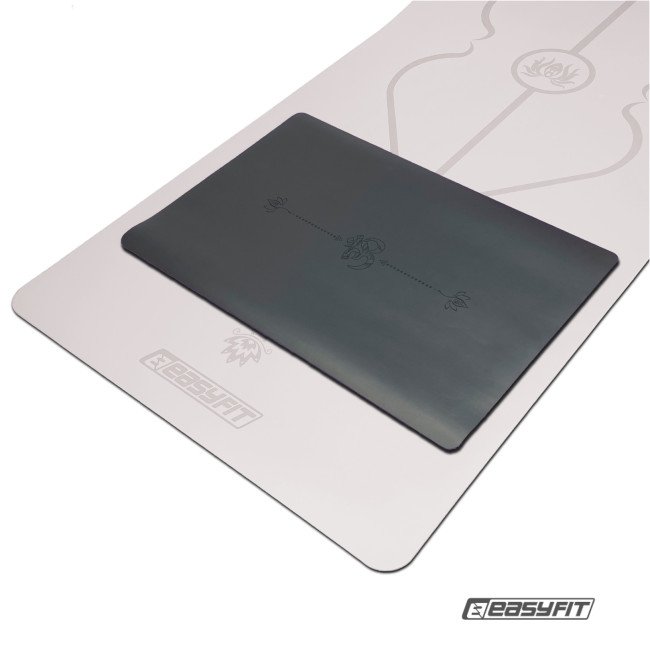 Міні-мат для йоги EasyFit Yoga Pad каучук 3,5 мм Чорний