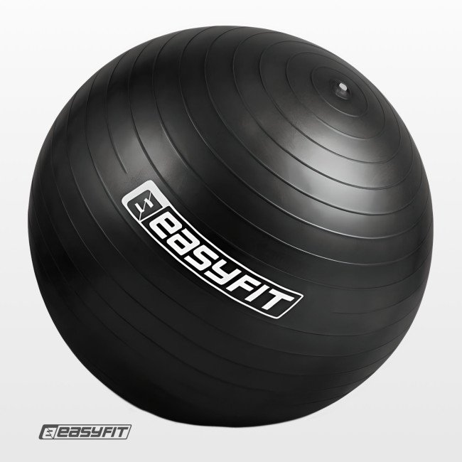 М'яч для фітнесу EasyFit BalanceBall 55 см чорний