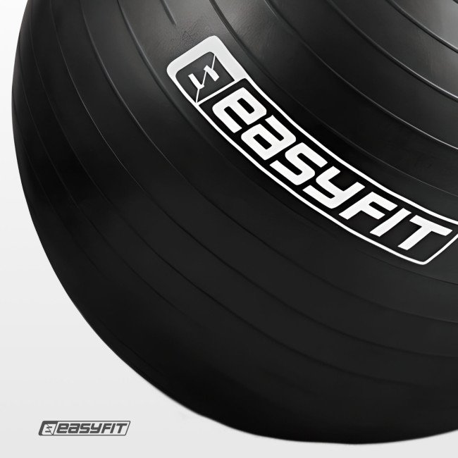 М'яч для фітнесу EasyFit BalanceBall 55 см чорний