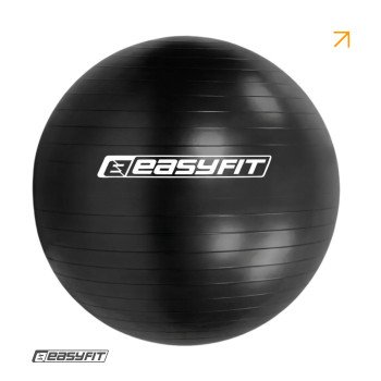 М’яч для фітнесу EasyFit BalanceBall 65 см чорний