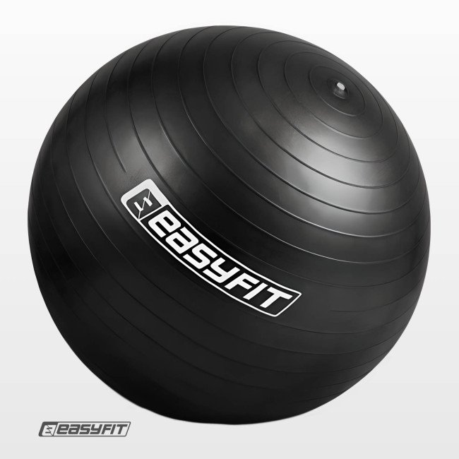 М’яч для фітнесу EasyFit BalanceBall 75 см чорний
