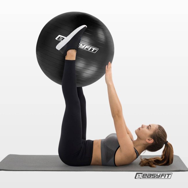 М’яч для фітнесу EasyFit BalanceBall 85 см чорний