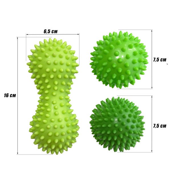 Набір для масажу та МФР EasyFit PVC Set-3 у сумочці