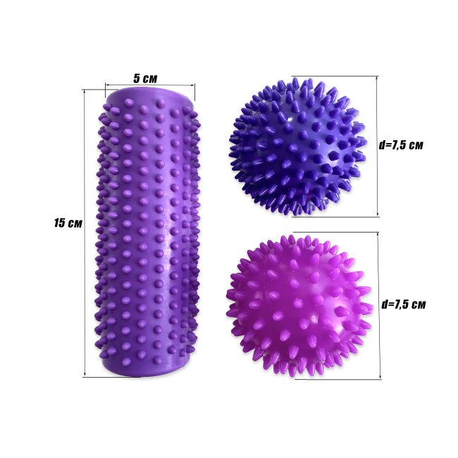 Набір для масажу та МФР EasyFit PVC Set-2 у сумочці