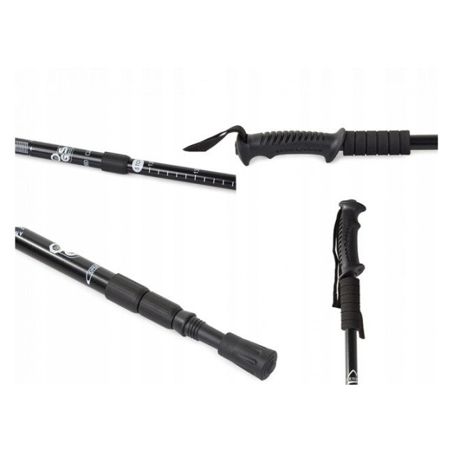 Палиця для скандинавської ходьби EasyFit Energia чорна