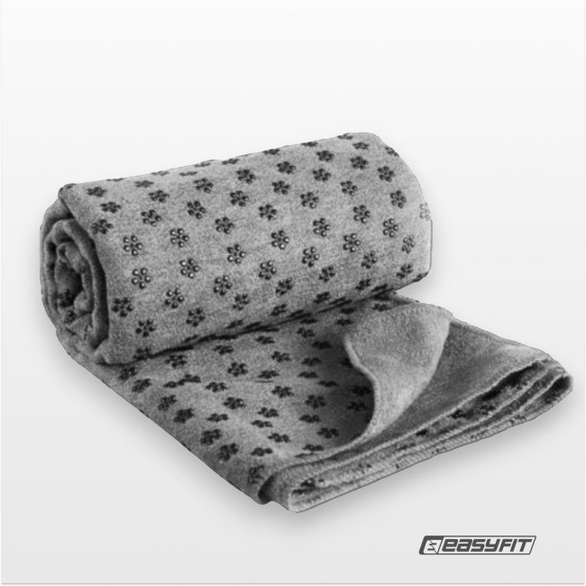 Рушник для йоги EasyFit Yoga Mat Towel з мікрофібри (Сірий)
