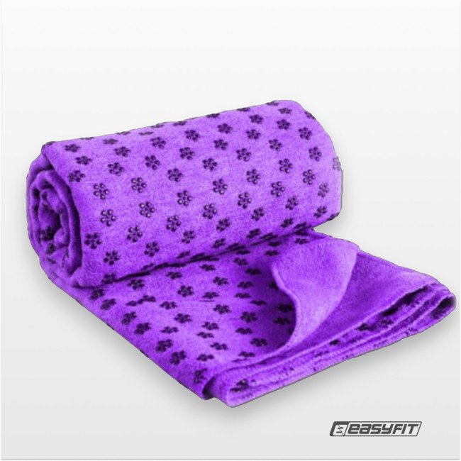Рушник для йоги EasyFit Yoga Mat Towel з мікрофібри (Фіолетовий)