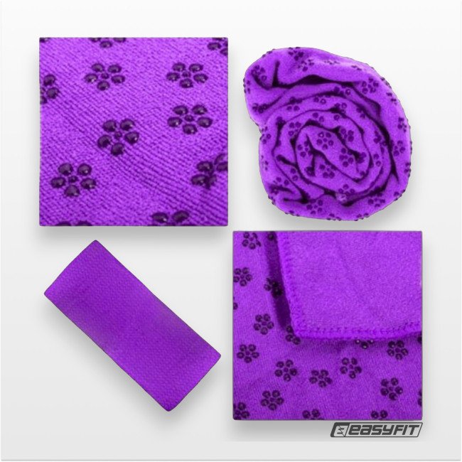 Рушник для йоги EasyFit Yoga Mat Towel з мікрофібри (Фіолетовий)