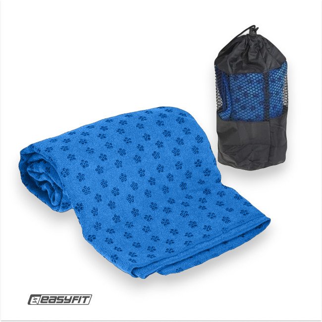 Рушник для йоги EasyFit Yoga Mat Towel з мікрофібри (Синій)