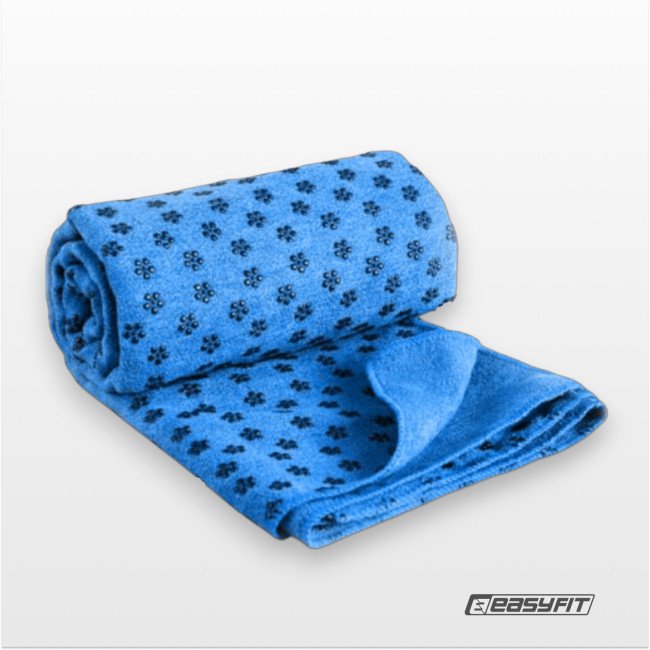 Рушник для йоги EasyFit Yoga Mat Towel з мікрофібри (Синій)