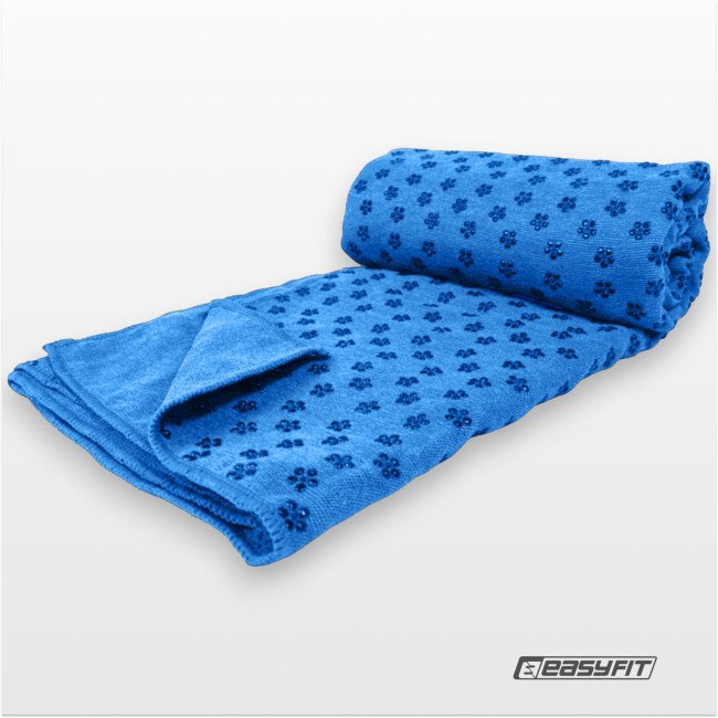 Рушник для йоги EasyFit Yoga Mat Towel з мікрофібри (Синій)