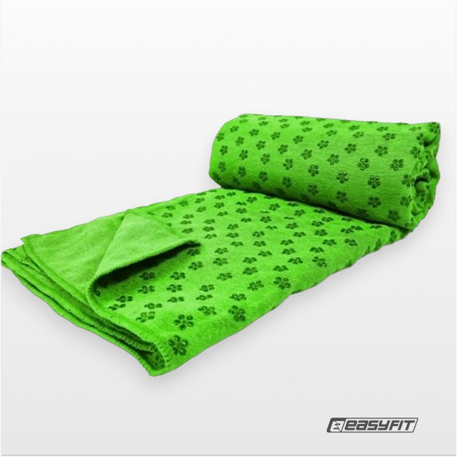 Рушник для йоги EasyFit Yoga Mat Towel з мікрофібри (Зелений)
