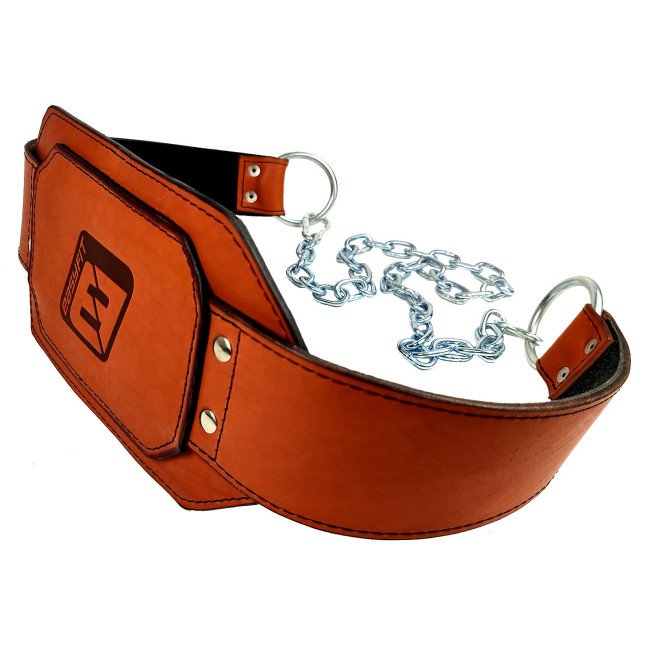 Пояс для обтяжень EasyFit (шкіра) до 250 кг коричневий