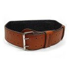 Пояс атлетичний EasyFit DeciBelt (шкіра) коричневий S