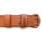 Пояс атлетичний EasyFit DeciBelt (шкіра) коричневий S