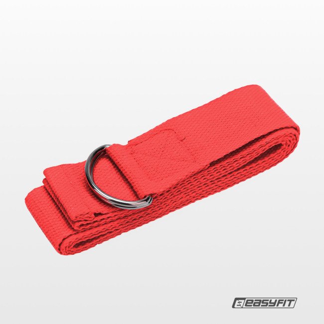 Ремінь для йоги EasyFit червоний