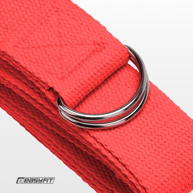 Ремінь для йоги EasyFit червоний