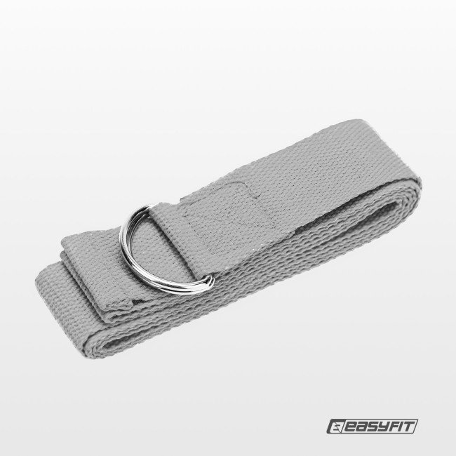 Ремінь для йоги EasyFit сірий