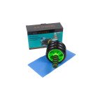 Ролик для пресу EasyFit з килимком Зелений (3 колеса)