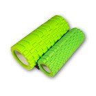 Масажний ролик EasyFit Grid Roller Double 33 см Салатовий