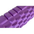 Масажний ролик EasyFit Grid Roller 33 см v.1.1 міцний масажер (фіолетовий)