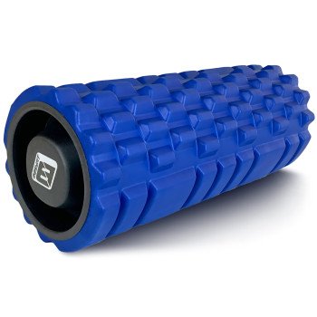 Масажний ролик EasyFit Grid Roller 33 см v.1.1 міцний масажер (синій)