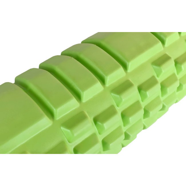 Масажний ролик EasyFit Grid Roller 33 см v.1.1 міцний масажер (салатовий)