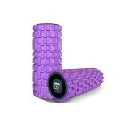 Масажний ролик EasyFit Grid Roller 33 см v.1.1 міцний масажер (фіолетовий)